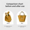 imageDGAZ Purse Organizer Silky SmoothSilkLuxury Handbag Tote in Bag Shapers Women Fits picotin1822Bags Etoupe grey PC18Jaune amber