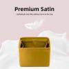 imageDGAZ Purse Organizer Silky SmoothSilkLuxury Handbag Tote in Bag Shapers Women Fits picotin1822Bags Etoupe grey PC18Jaune amber