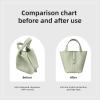 imageDGAZ Purse Organizer Silky SmoothSilkLuxury Handbag Tote in Bag Shapers Women Fits picotin1822Bags Etoupe grey PC18Vert Fizz