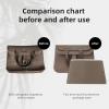 imageDGAZ Purse Pillow Insert for Hermes Halzan bags Memory Foam Silky Pillow Shaper for Luxury HandbagsBlackHalzan Mini20Etoupe Grey