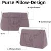 imageDGAZ Purse Pillow Insert for Hermes Halzan bags Memory Foam Silky Pillow Shaper for Luxury HandbagsBlackHalzan Mini20Konjac Purple