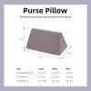 imageDGAZ Purse Pillow Insert for Hermes Halzan bags Memory Foam Silky Pillow Shaper for Luxury HandbagsBlackHalzan Mini20Konjac Purple