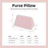 imageDGAZ Purse Pillow Insert for Hermes Halzan bags Memory Foam Silky Pillow Shaper for Luxury HandbagsBlackHalzan Mini20Pink