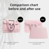 imageDGAZ Purse Pillow Insert for Hermes Halzan bags Memory Foam Silky Pillow Shaper for Luxury HandbagsBlackHalzan Mini20Pink