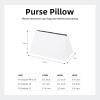 imageDGAZ Purse Pillow Insert for Hermes Halzan bags Memory Foam Silky Pillow Shaper for Luxury HandbagsBlackHalzan Mini20White