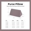 imageDGAZ Purse Pillow Insert for Luxury Handbags Memory Foam Silky Pillow Shaper for Garden Party 3036 BagsWhiteGP36Konjac purple