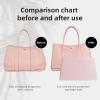imageDGAZ Purse Pillow Insert for Luxury Handbags Memory Foam Silky Pillow Shaper for Garden Party 3036 BagsWhiteGP36Pink