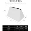 imageDGAZ Purse Pillow Insert for Luxury Handbags Memory Foam Silky Pillow Shaper for Garden Party 3036 BagsWhiteGP36White