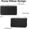 imageDGAZ Purse Pillow Shaper Insert For Chanel 19 Bags Silky Pillow Shaper for Luxury HandbagsKonjac purple19Flap26Black