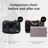 imageDGAZ Purse Pillow Shaper Insert For Chanel 19 Bags Silky Pillow Shaper for Luxury HandbagsKonjac purple19Flap26Konjac purple