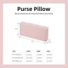 imageDGAZ Purse Pillow Shaper Insert For Chanel 19 Bags Silky Pillow Shaper for Luxury HandbagsKonjac purple19Flap26Pink