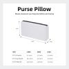 imageDGAZ Purse Pillow Shaper Insert For Chanel 19 Bags Silky Pillow Shaper for Luxury HandbagsKonjac purple19Flap26White