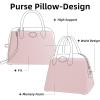 imageDGAZ Purse Pillow Shaper Insert for Bolide 1923mini25273135 Bags Silky Pillow Shaper for Luxury HandbagsBlack25Pink