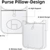 imageDGAZ Purse Pillow Shaper Insert for Evelyne TPMPMGMTGM Bags Silky Pillow Shaper for Luxury HandbagsBlackTPM Miniwhite