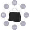 imageDGAZ Purse Pillow Shaper Insert for Hermes Herbag 313950 Bags Silky Pillow Shaper for Luxury HandbagsBlack39Black