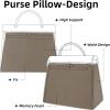 imageDGAZ Purse Pillow Shaper Insert for Hermes Herbag 313950 Bags Silky Pillow Shaper for Luxury HandbagsBlack39Etoupe Grey