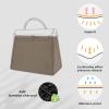imageDGAZ Purse Pillow Shaper Insert for Hermes Herbag 313950 Bags Silky Pillow Shaper for Luxury HandbagsBlack39Etoupe Grey