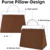 imageDGAZ Purse Pillow Shaper Insert for Hermes Herbag 313950 Bags Silky Pillow Shaper for Luxury HandbagsBlack39Gold