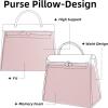 imageDGAZ Purse Pillow Shaper Insert for Hermes Herbag 313950 Bags Silky Pillow Shaper for Luxury HandbagsBlack39pink