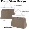 imageDGAZ Purse Pillow Shaper Insert for Hermes Kelly Bags Silky Pillow Shaper for Luxury HandbagsKonjac purpleKL25 RetourneEtoupe Grey