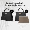 imageDGAZ Purse Pillow Shaper Insert for Hermes Kelly Bags Silky Pillow Shaper for Luxury HandbagsKonjac purpleKL25 RetourneEtoupe Grey