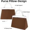 imageDGAZ Purse Pillow Shaper Insert for Hermes Kelly Bags Silky Pillow Shaper for Luxury HandbagsKonjac purpleKL25 RetourneGold
