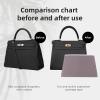 imageDGAZ Purse Pillow Shaper Insert for Hermes Kelly Bags Silky Pillow Shaper for Luxury HandbagsKonjac purpleKL25 RetourneKonjac purple