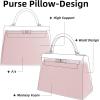 imageDGAZ Purse Pillow Shaper Insert for Hermes Kelly Bags Silky Pillow Shaper for Luxury HandbagsKonjac purpleKL25 RetournePink
