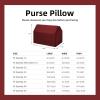 imageDGAZ Purse Pillow Shaper Insert for LV Speedy 16New162025303545 Bags Silky Pillow Shaper for Luxury HandbagsWhite 30Wine Red