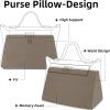 imageDGAZ Purse Pillow Shaper Insert for Luxury Handbags Silky Pillow Shaper for Hermes 242435 BagsWhiteEtoupe Grey