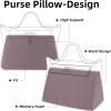 imageDGAZ Purse Pillow Shaper Insert for Luxury Handbags Silky Pillow Shaper for Hermes 242435 BagsWhiteKonjac purple