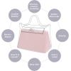 imageDGAZ Purse Pillow Shaper Insert for Luxury Handbags Silky Pillow Shaper for Hermes 242435 BagsWhitePink