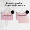 imageDGAZ Purse Pillow Shaper Insert for Luxury Handbags Silky Pillow Shaper for Hermes 242435 BagsWhitePink