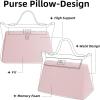 imageDGAZ Purse Pillow Shaper Insert for Luxury Handbags Silky Pillow Shaper for Hermes 242435 BagsWhitePink