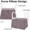 imageDGAZ Purse Pillow Shaper Insert for Luxury Handbags Silky Pillow Shaper for Lindy 19263034 BagsKonjac purpleLD19Konjac purple