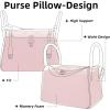 imageDGAZ Purse Pillow Shaper Insert for Luxury Handbags Silky Pillow Shaper for Lindy 19263034 BagsKonjac purpleLD19Pink