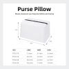 imageDGAZ Purse Pillow Shaper Insert for Luxury Handbags Silky Pillow Shaper for Lindy 19263034 BagsKonjac purpleLD19White