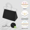 imageDGAZ Purse Pillow Shaper InsertLuxury Handbag Tote Shapers Memory Foam Fits Birkin 25303540 Bag White BK25 RetourneBlack