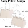 imageDGAZ Purse Pillow Shaper InsertLuxury Handbag Tote Shapers Memory Foam Fits Birkin 25303540 Bag White BK25 RetourneCraie