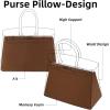 imageDGAZ Purse Pillow Shaper InsertLuxury Handbag Tote Shapers Memory Foam Fits Birkin 25303540 Bag White BK25 RetourneGold