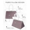 imageDGAZ Purse Pillow Shaper InsertLuxury Handbag Tote Shapers Memory Foam Fits Birkin 25303540 Bag White BK25 RetourneKonjac purple