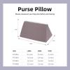 imageDGAZ Purse Pillow Shaper InsertLuxury Handbag Tote Shapers Memory Foam Fits Birkin 25303540 Bag White BK25 RetourneKonjac purple
