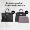 imageDGAZ Purse Pillow Shaper InsertLuxury Handbag Tote Shapers Memory Foam Fits Birkin 25303540 Bag White BK25 RetourneKonjac purple