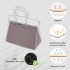imageDGAZ Purse Pillow Shaper InsertLuxury Handbag Tote Shapers Memory Foam Fits Birkin 25303540 Bag White BK25 RetourneKonjac purple
