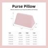imageDGAZ Purse Pillow Shaper InsertLuxury Handbag Tote Shapers Memory Foam Fits Birkin 25303540 Bag White BK25 RetournePink