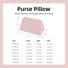 imageDGAZ Purse Pillow Shaper InsertLuxury Handbag Tote Shapers Memory Foam Fits Birkin 25303540 Bag White BK25 RetournePink
