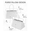 imageDGAZ Purse Pillow Shaper InsertLuxury Handbag Tote Shapers Memory Foam Fits Birkin 25303540 Bag White BK25 RetourneWhite