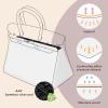 imageDGAZ Purse Pillow Shaper InsertLuxury Handbag Tote Shapers Memory Foam Fits Birkin 25303540 Bag White BK25 RetourneWhite