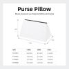 imageDGAZ Purse Pillow Shaper InsertLuxury Handbag Tote Shapers Memory Foam Fits Birkin 25303540 Bag White BK25 RetourneWhite