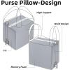 imageDGAZ Purse Pillow Shaper InsertLuxury Handbag Tote Shapers Memory Foam Fits picotin1822Bags Konjac purplePC18Bleu pale